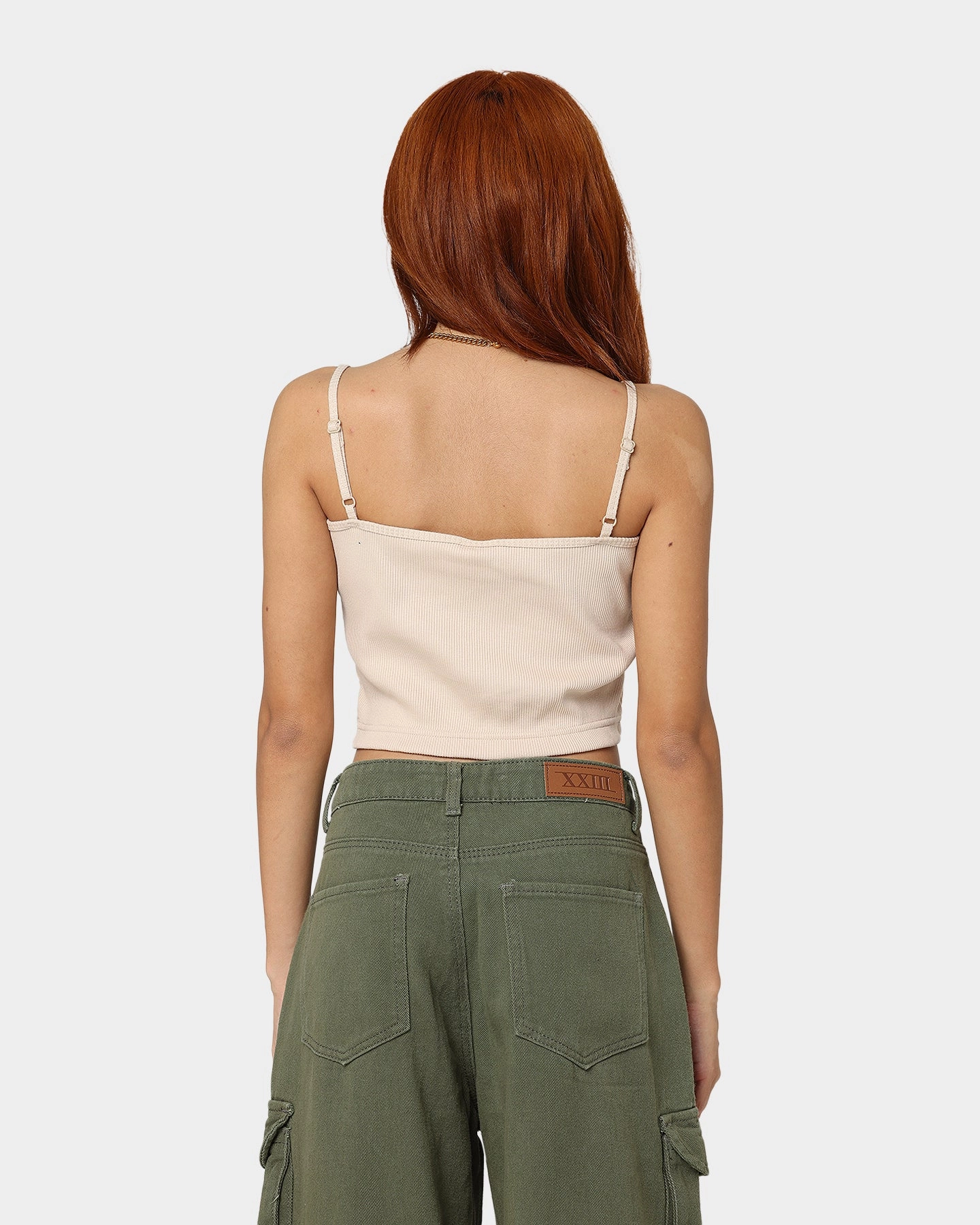 Nike Women's Sportswear Essential Ribbed Crop Top Sanddrift