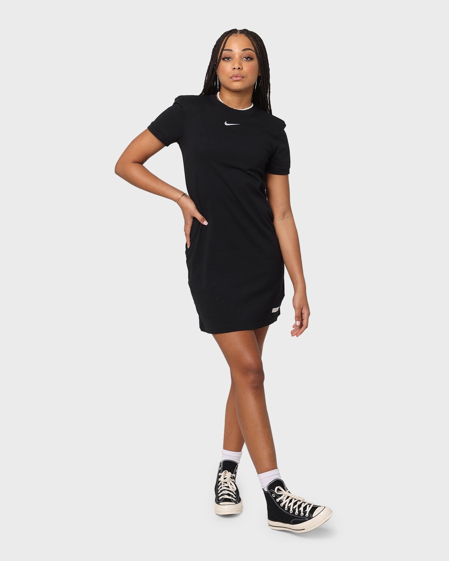 Nike Women's Sportswear Icon Clash Short Sleeve Dress Black