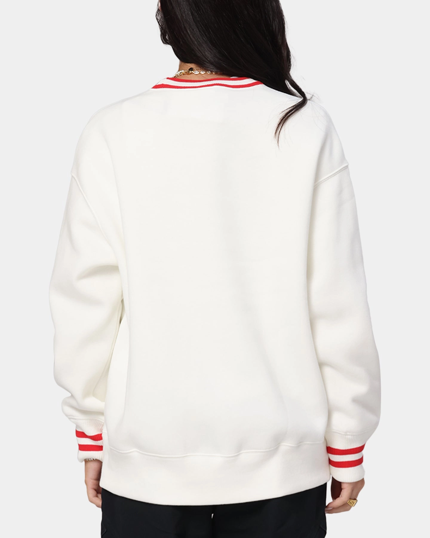 Nike Women's Sportswear Phoenix Oversized Graphic Fleece Sweatshirt Sail