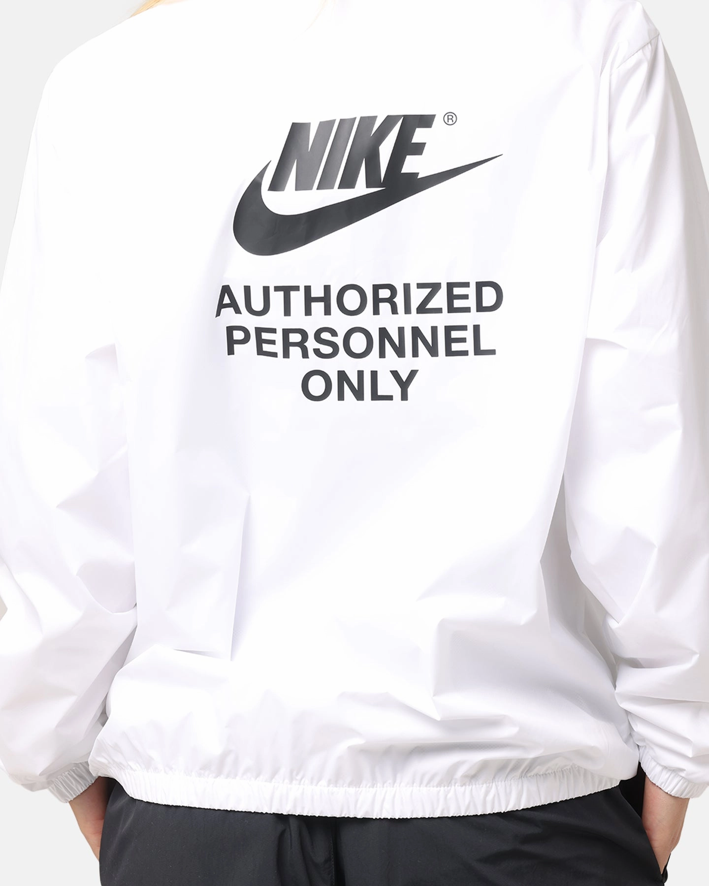 Nike Woven Full Zip Jacket White/White/Black