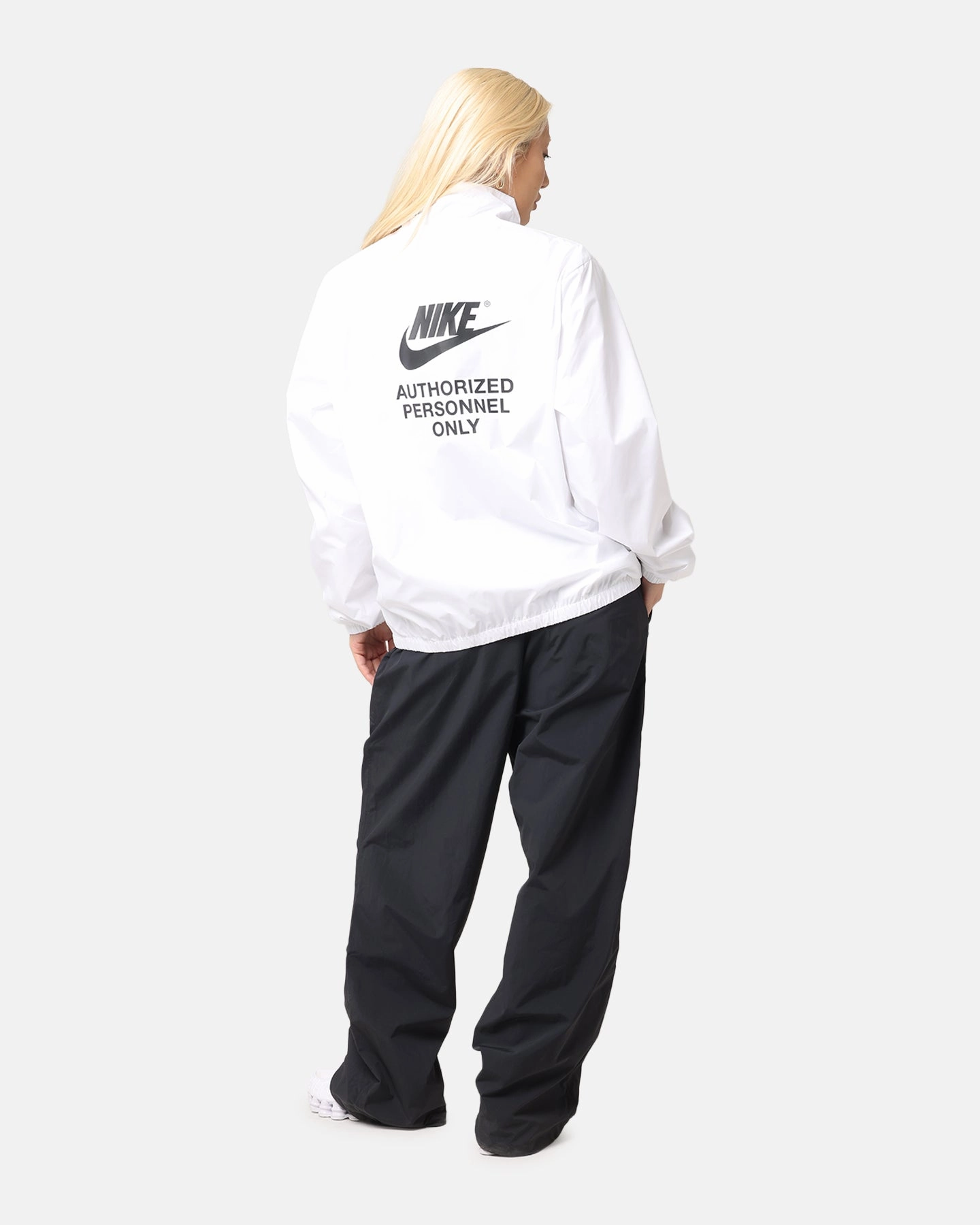 Nike Woven Full Zip Jacket White/White/Black