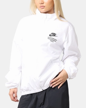 Nike Woven Full Zip Jacket White/White/Black