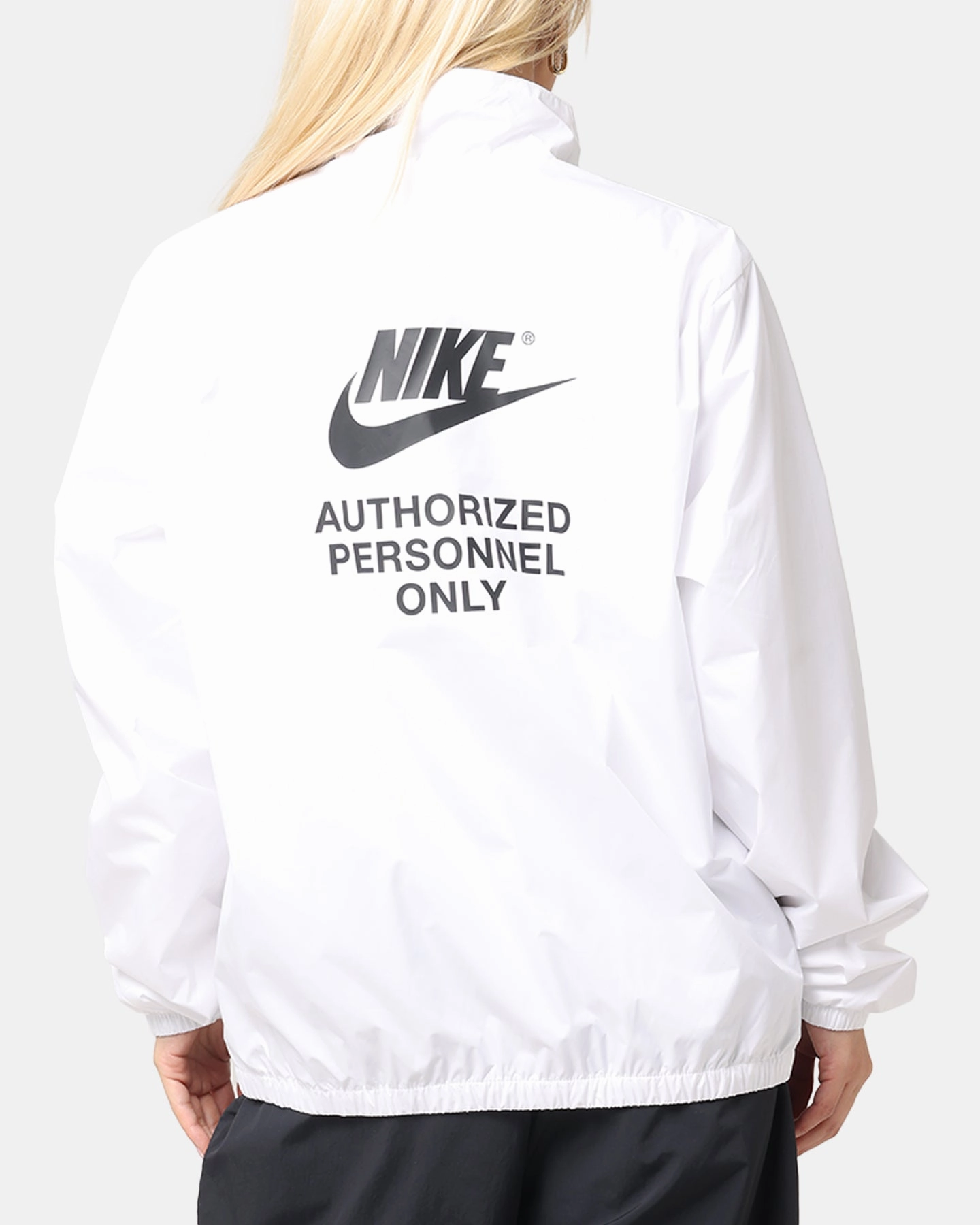 Nike Woven Full Zip Jacket White/White/Black