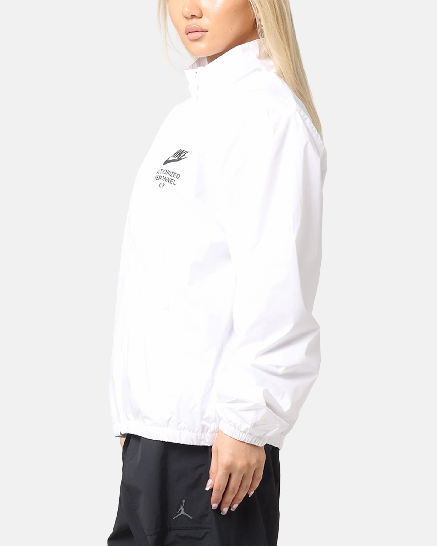 Nike Woven Full Zip Jacket White/White/Black