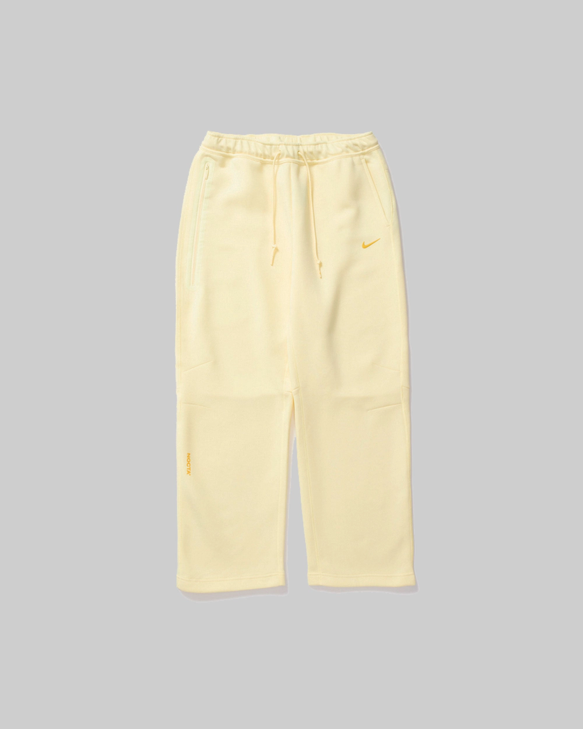 NOCTA TECH FLEECE OPEN HEM PANTS CITRON TINT