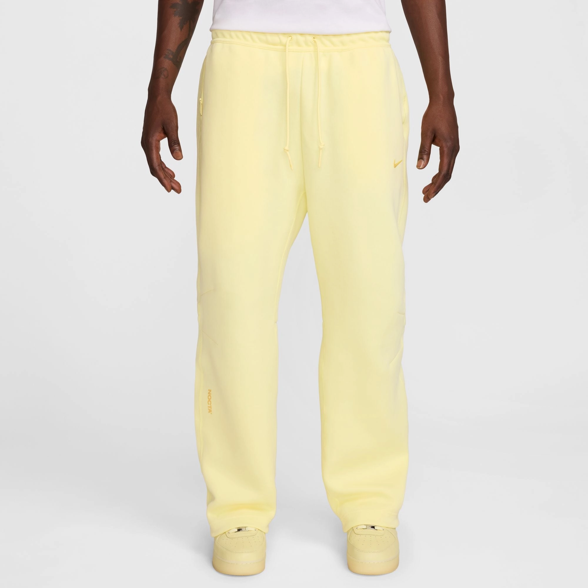 NOCTA TECH FLEECE OPEN HEM PANTS CITRON TINT