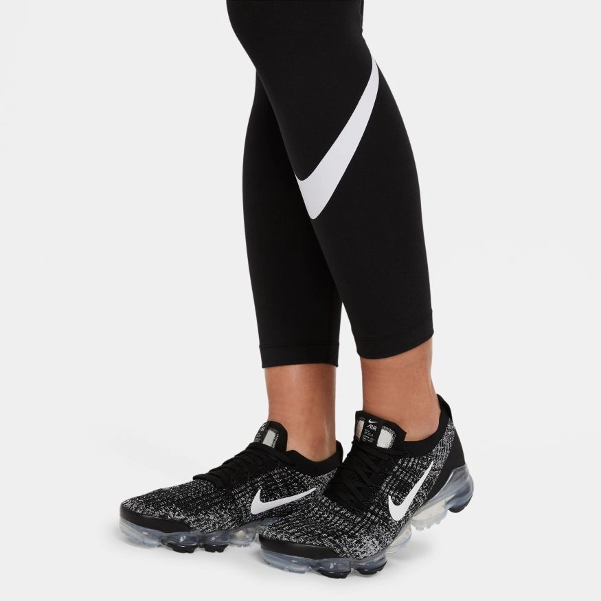 NSW ESSENTIAL MID-RISE SWOOSH LEGGINGS BLK