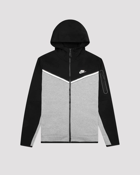 NSW TECH FLEECE HOODIE BLK/HEATHER GREY