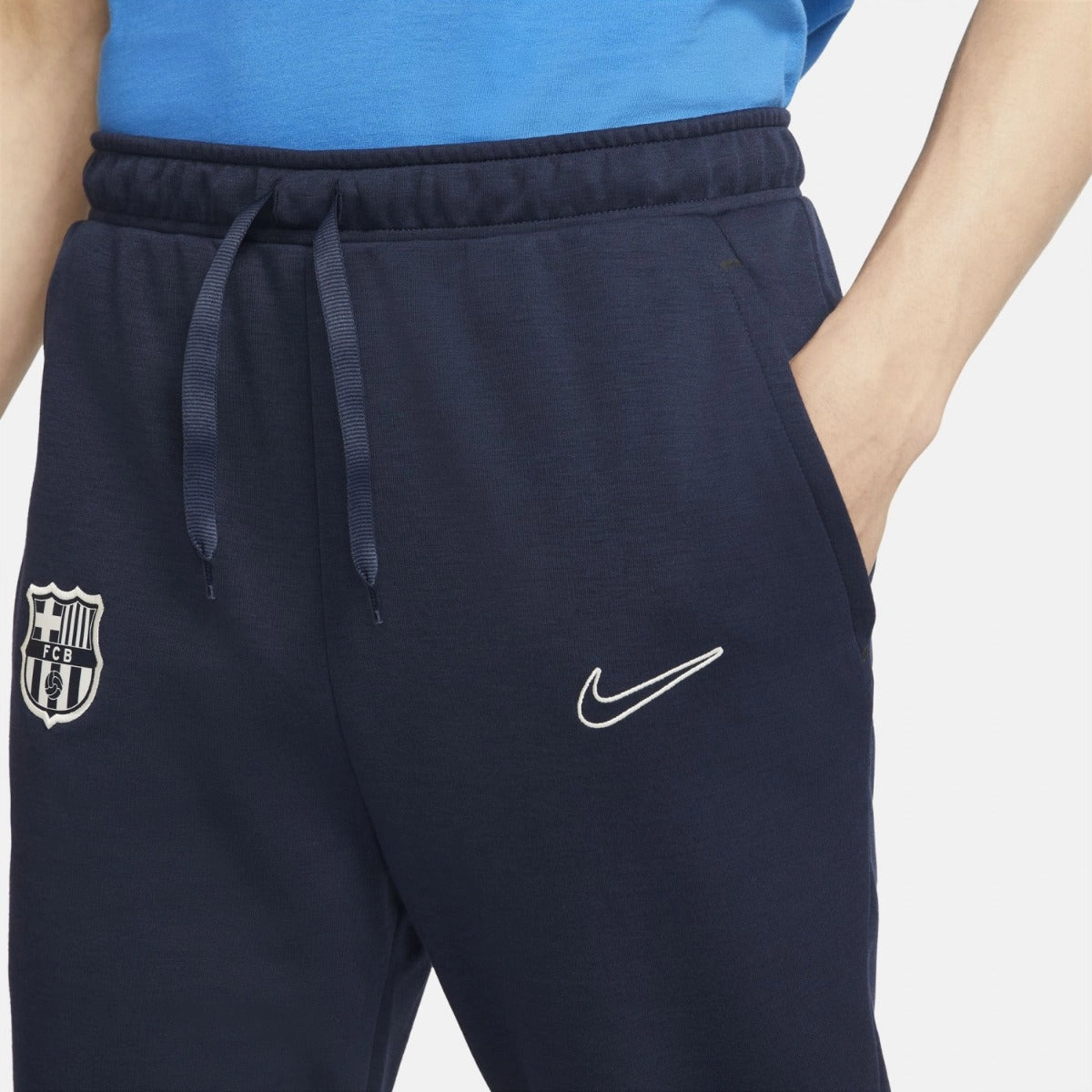 Pantalon FC Barcelone Travel 2021/202 - Bleu
