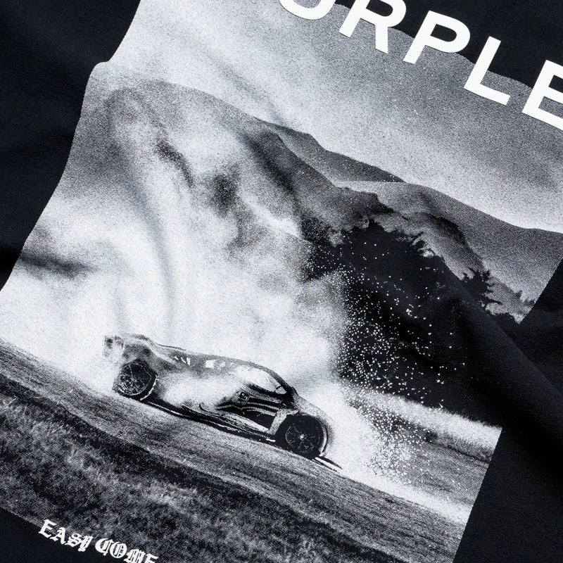 Purple Brand Textured Inside Out Tee - Black