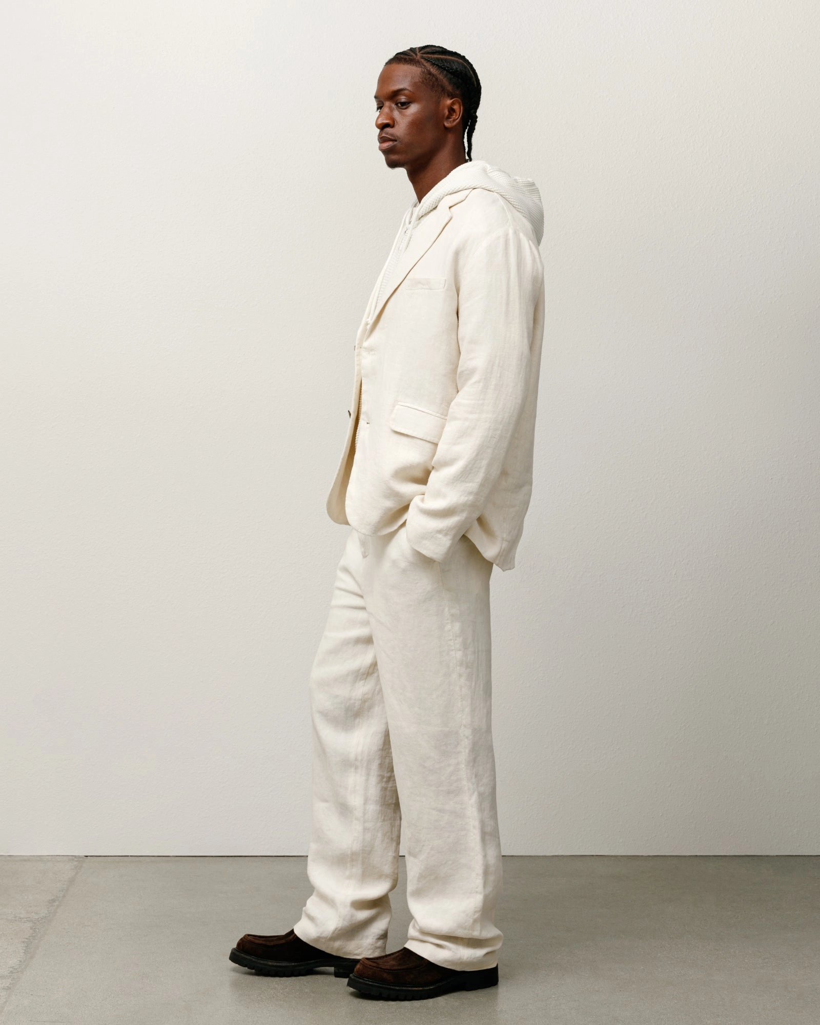 RELAXED TROUSER TEXTURED LINEN