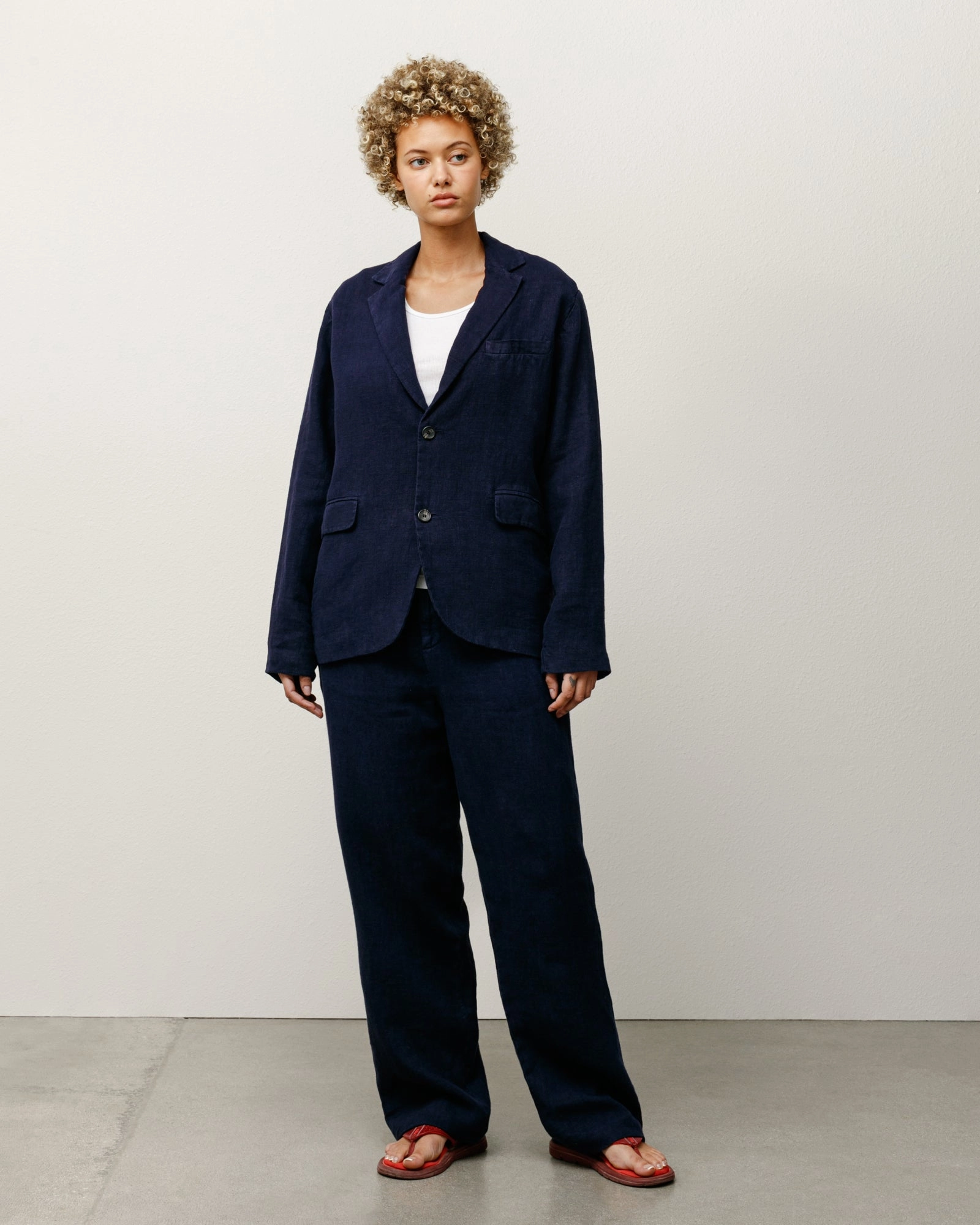 RELAXED TROUSER TEXTURED LINEN