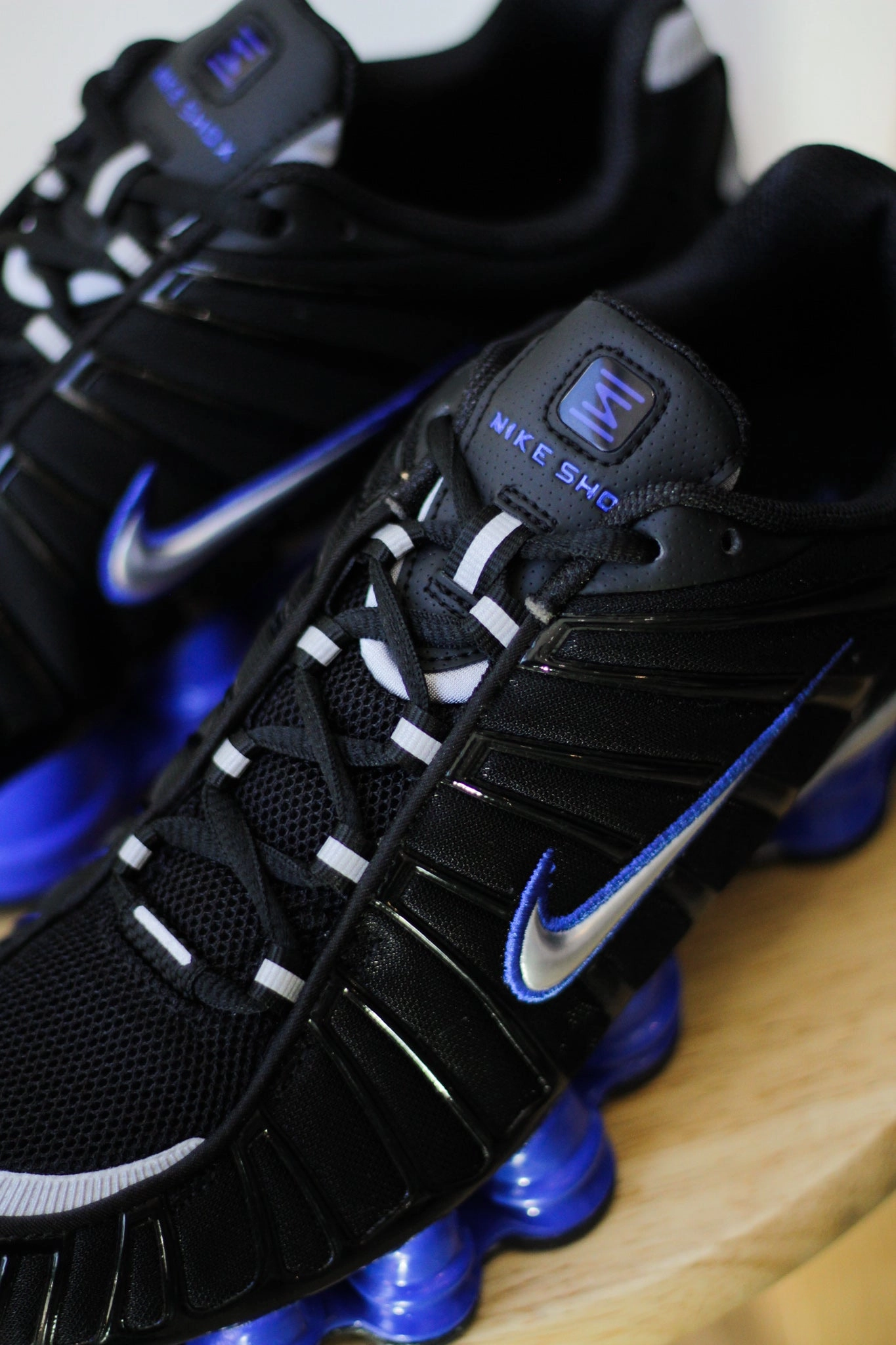 SHOX TL BLACK/METALLIC SILVER-RACER BLUE