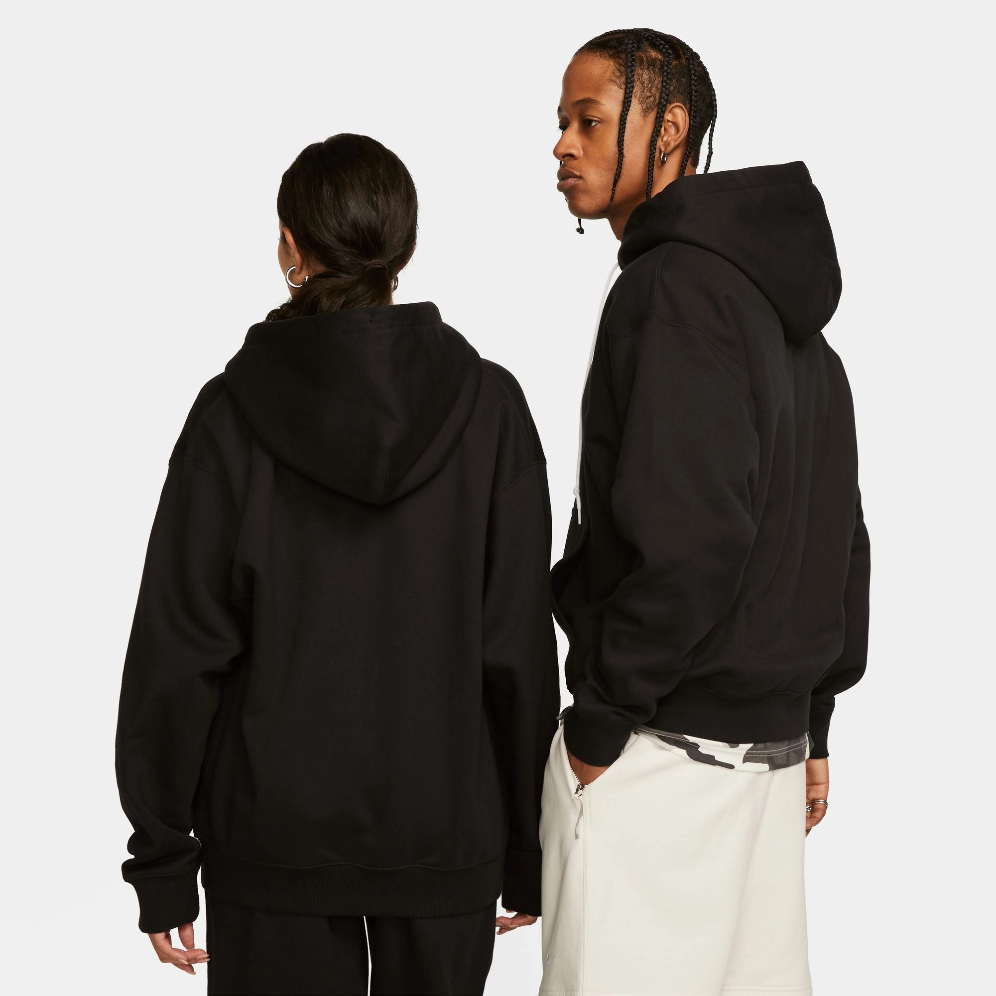 SOLO SWOOSH FULL ZIP BLACK