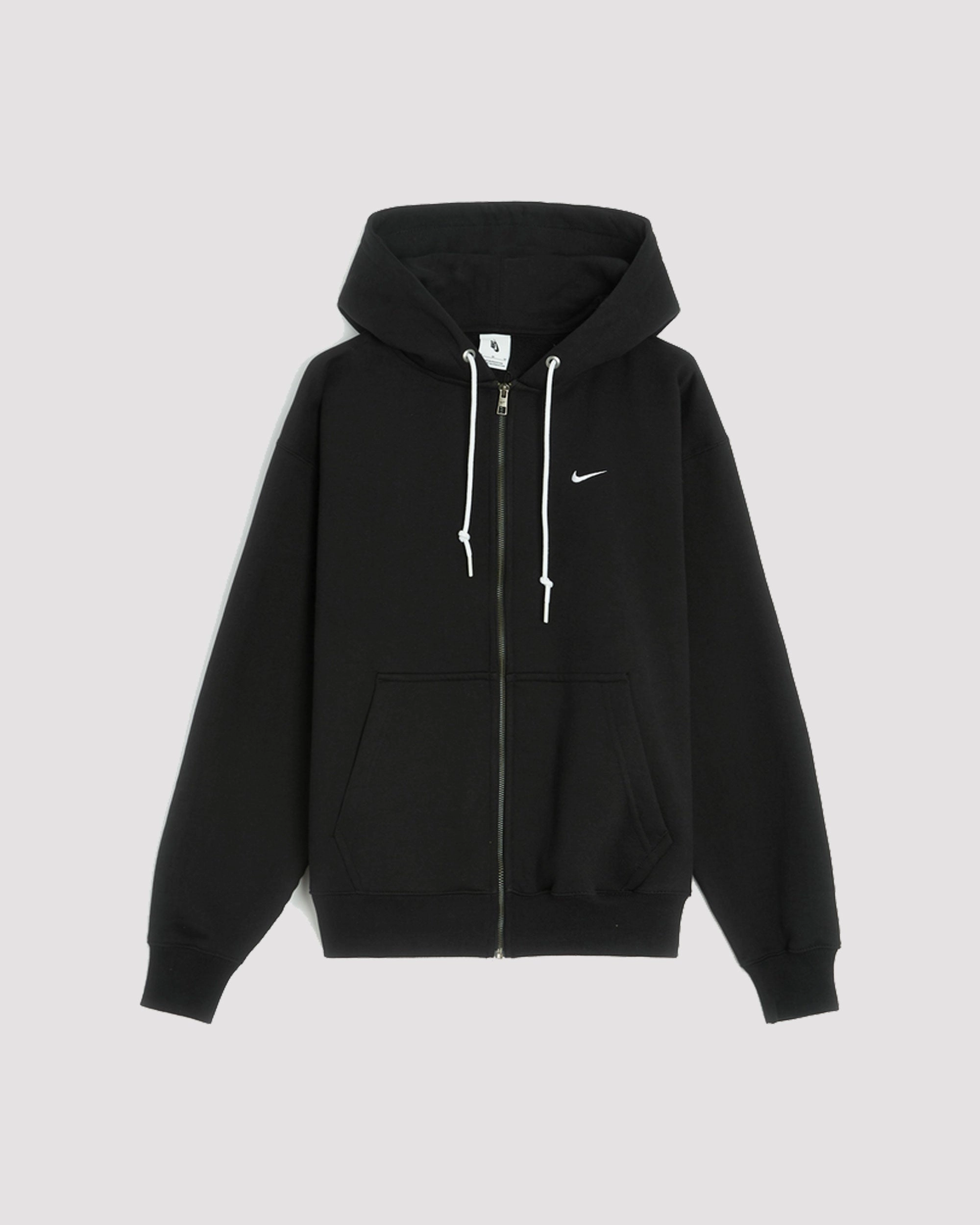 SOLO SWOOSH FULL ZIP BLACK