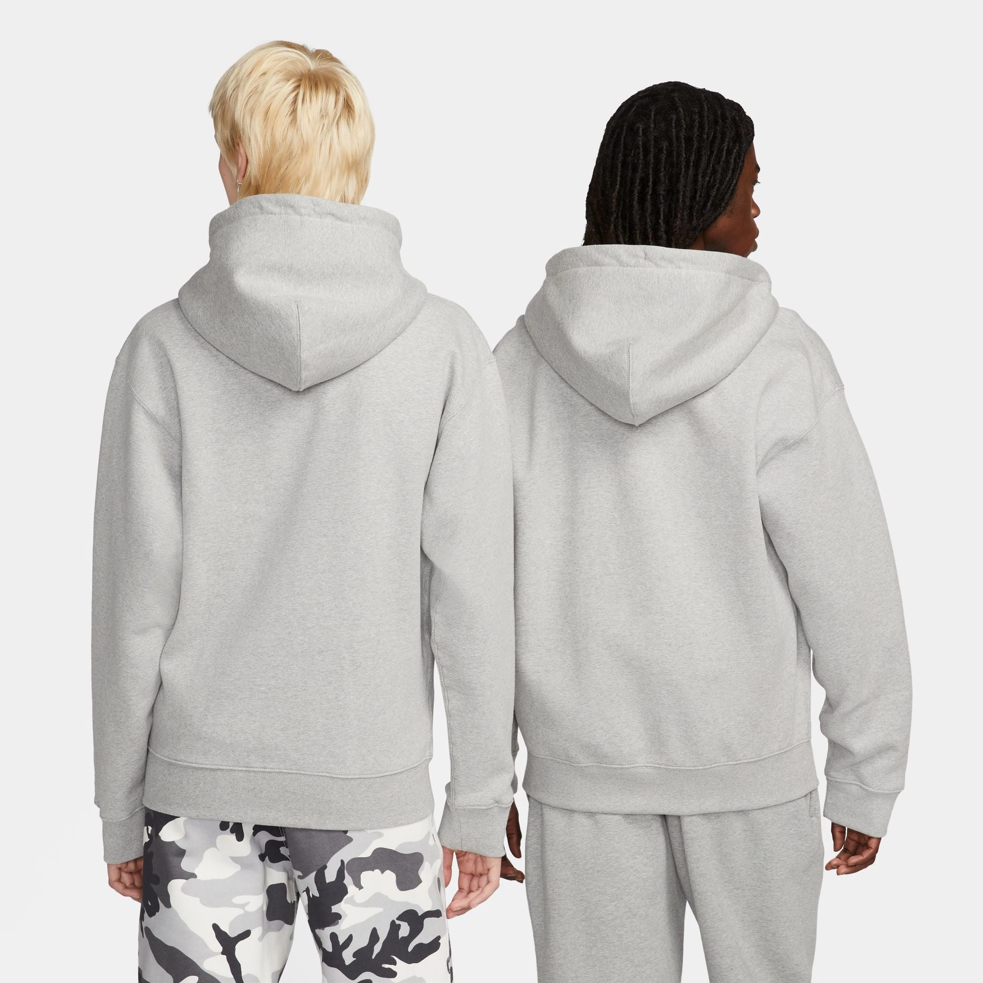 SOLO SWOOSH FULL ZIP GREY HEATHER