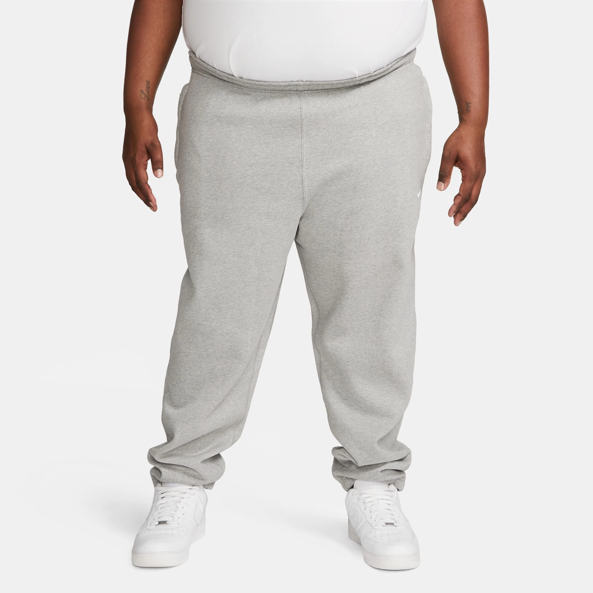 SOLO SWOOSH PANTS DK GREY HEATHER