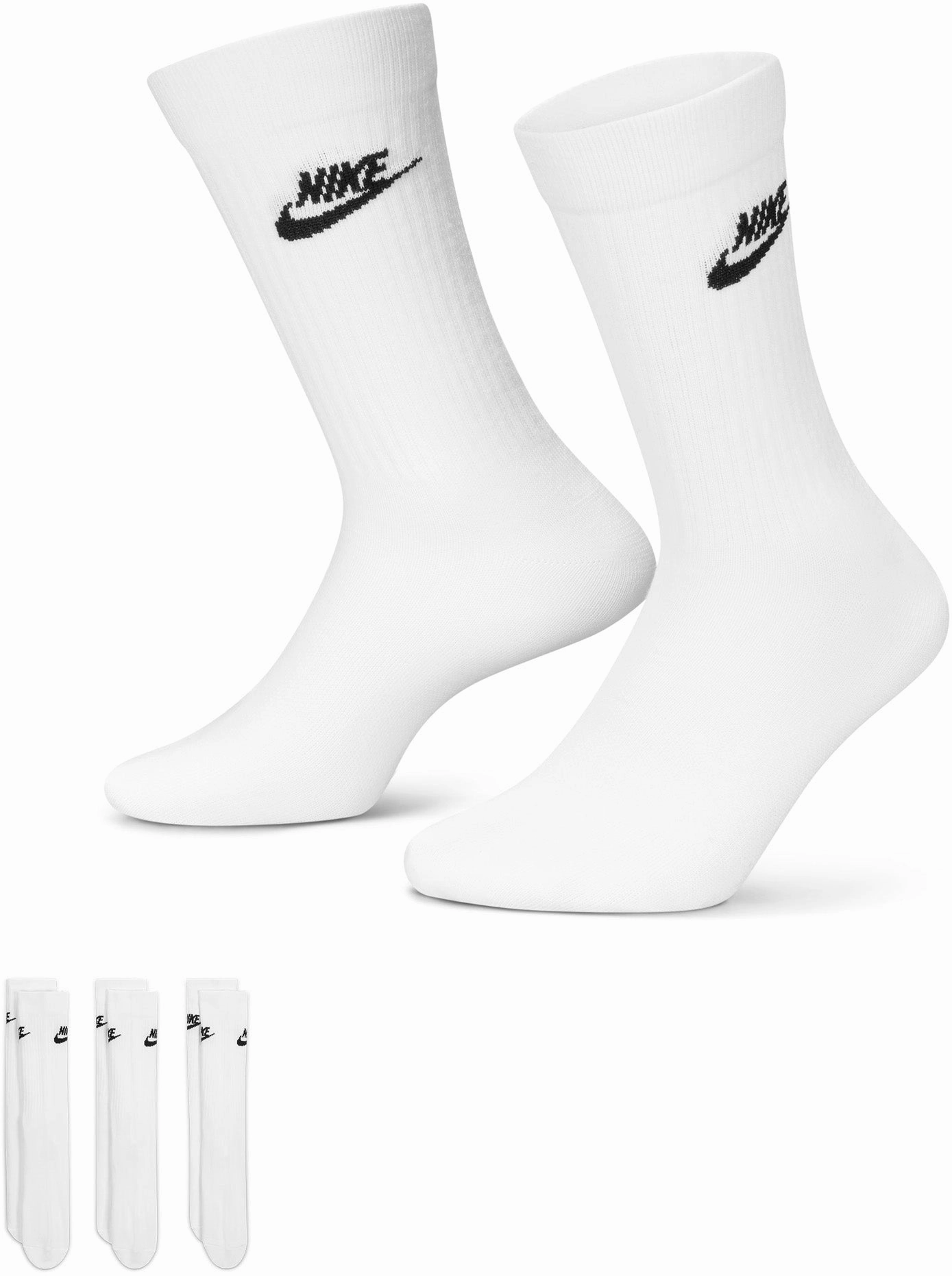Sportswear Everyday Essential Crew Socks (3 Pairs)