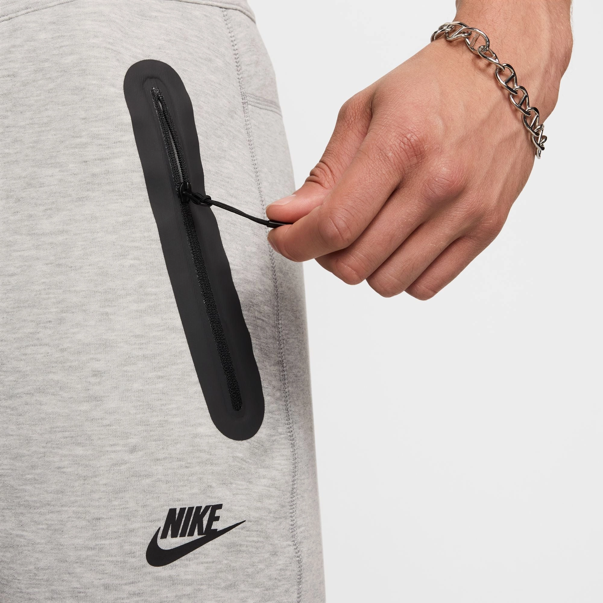 TECH FLEECE OPEN HEM PANTS GREY HEATHER