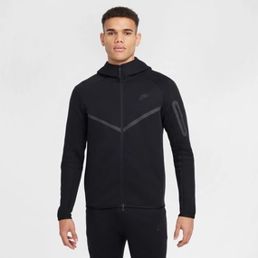 TECH FULL ZIP WINDRUNNER HOODIE BLACK