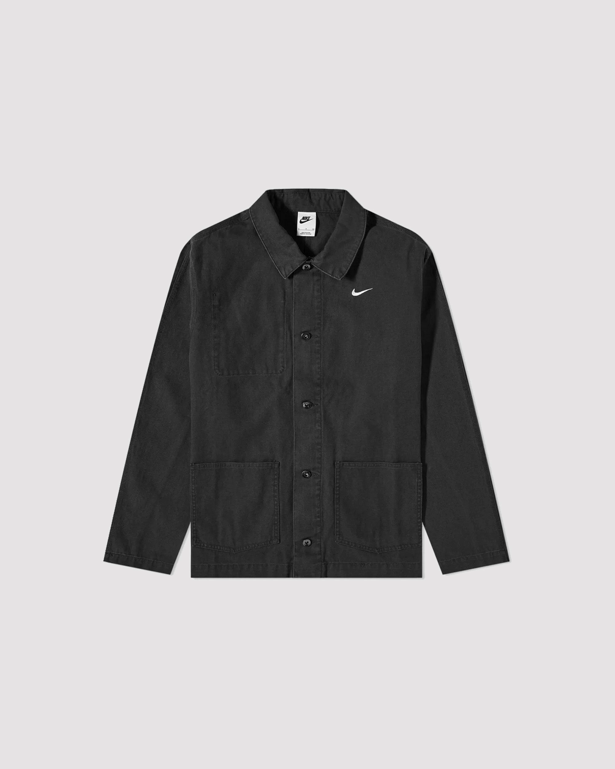 UNLINED CHORE COAT BLACK