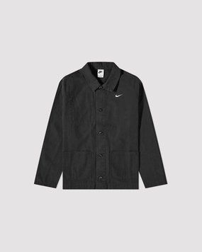 UNLINED CHORE COAT BLACK