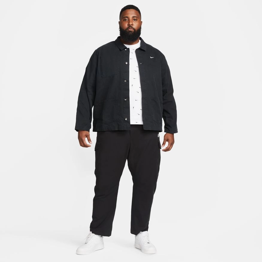 UNLINED CHORE COAT BLACK