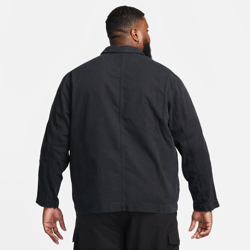 UNLINED CHORE COAT BLACK