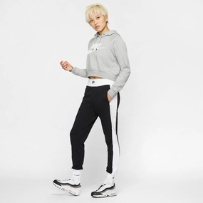 W FLEECE PANTS BLACK/WHITE