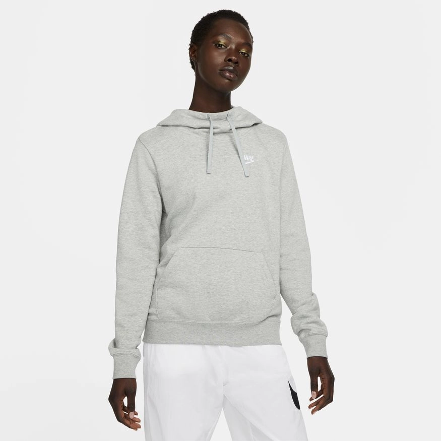 W FUNNEL NECK HOODIE GREY HEATHER