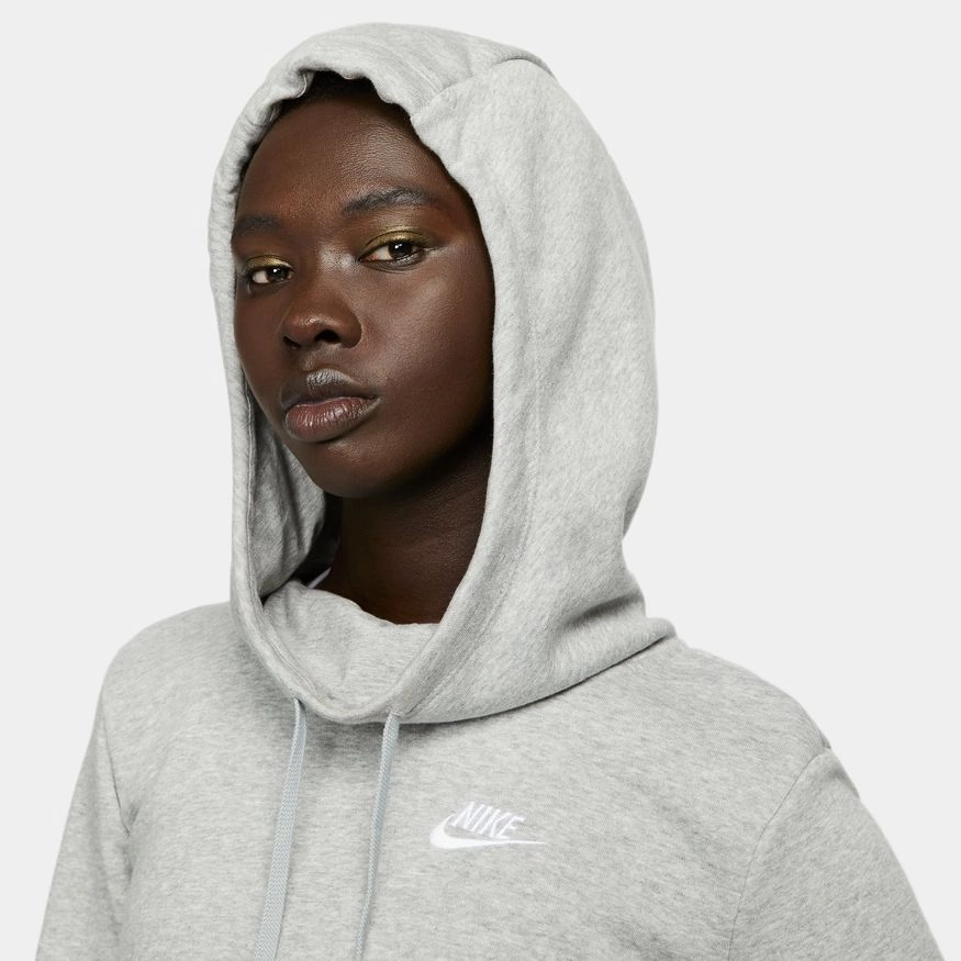 W FUNNEL NECK HOODIE GREY HEATHER