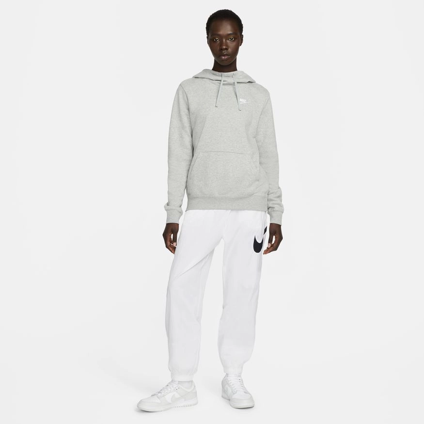 W FUNNEL NECK HOODIE GREY HEATHER