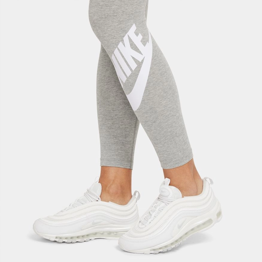 W HIGH WAISTED LOGO LEGGINGS GREY HEATHER