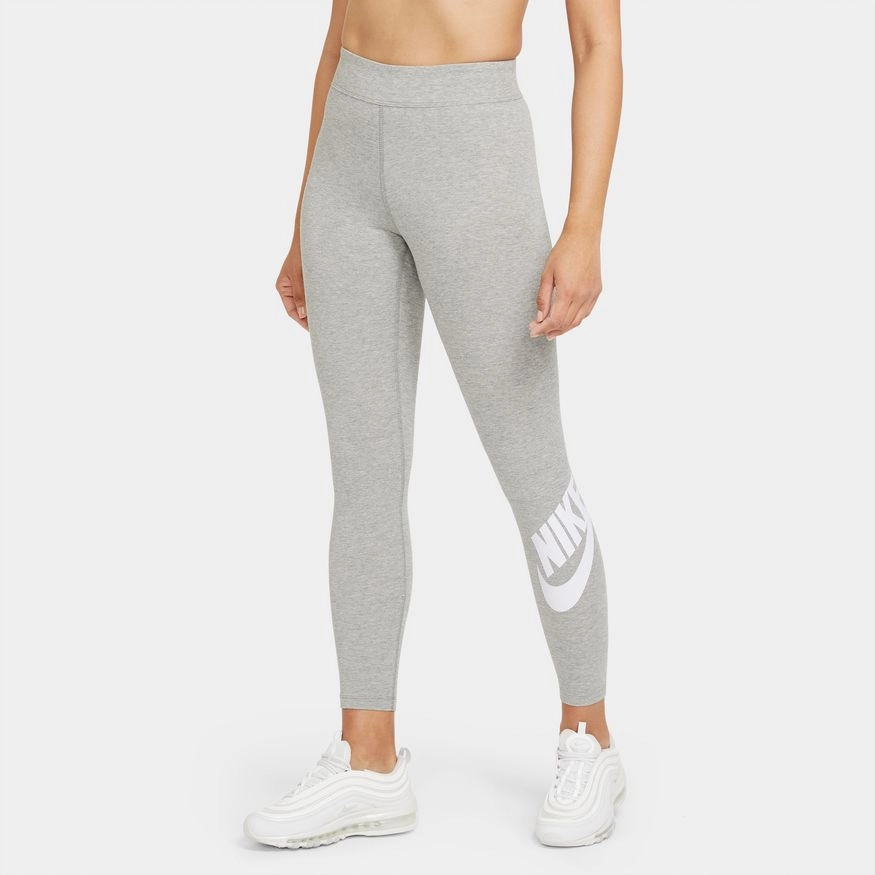 W HIGH WAISTED LOGO LEGGINGS GREY HEATHER