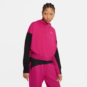 W ICON CLASH HOODIE FIREBERRY