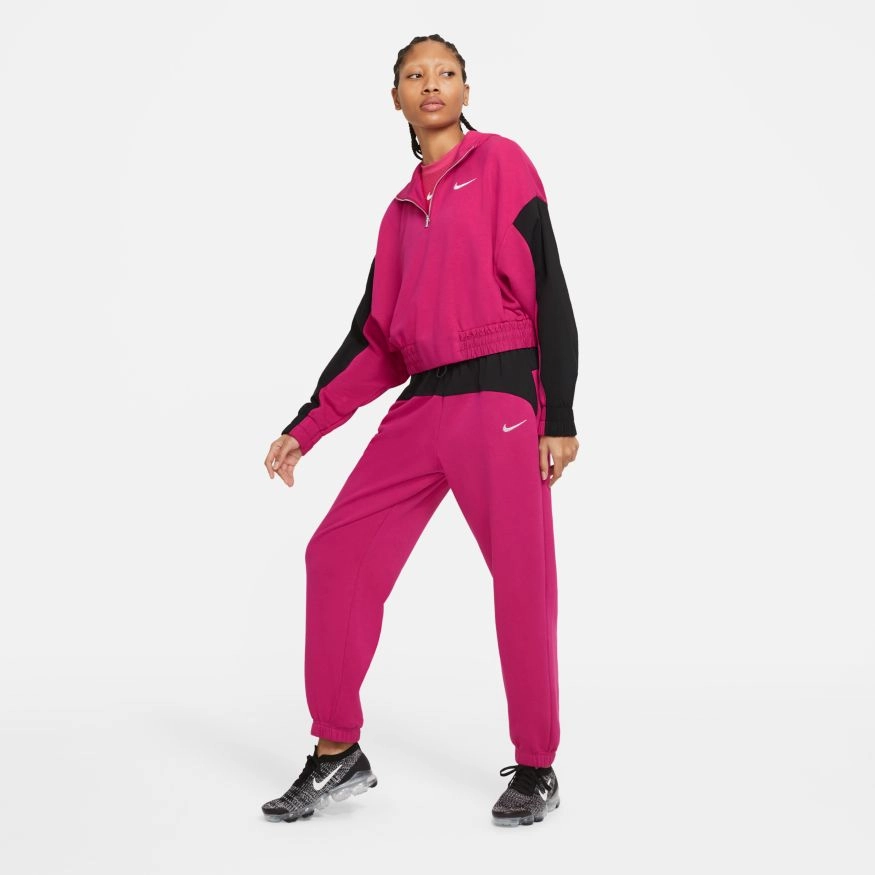 W ICON CLASH HOODIE FIREBERRY