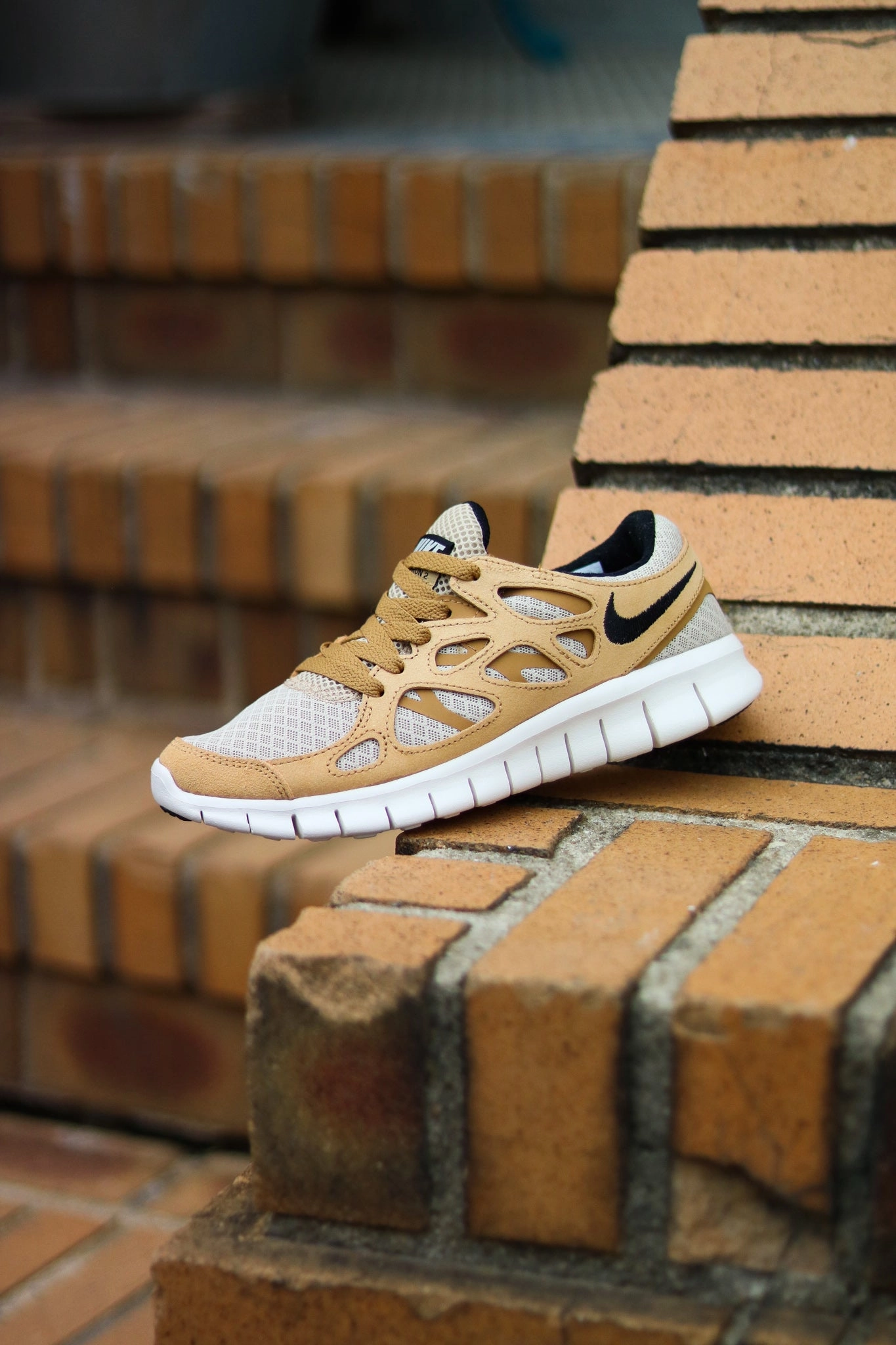 W NIKE FREE RUN 2 WHEAT/WINE