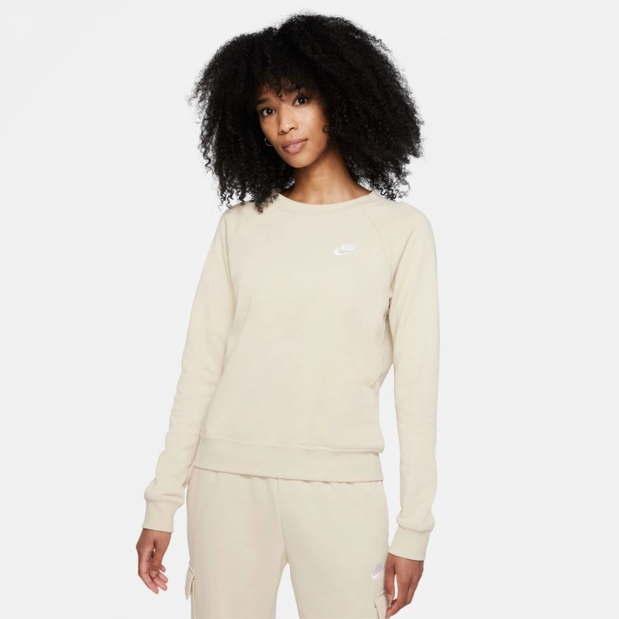 W NSW ESSENTIAL FLEECE CREW RATTAN