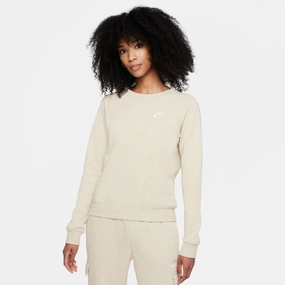 W NSW ESSENTIAL FLEECE CREW RATTAN