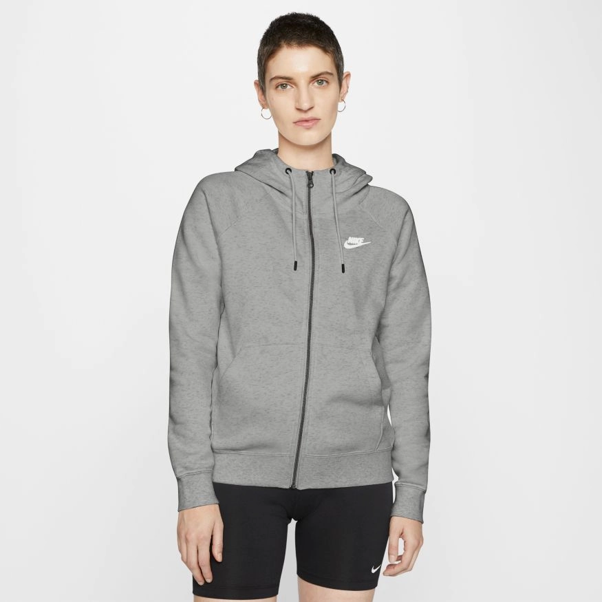 W NSW ESSENTIAL FULLZIP FLEECE HOODIE GREY