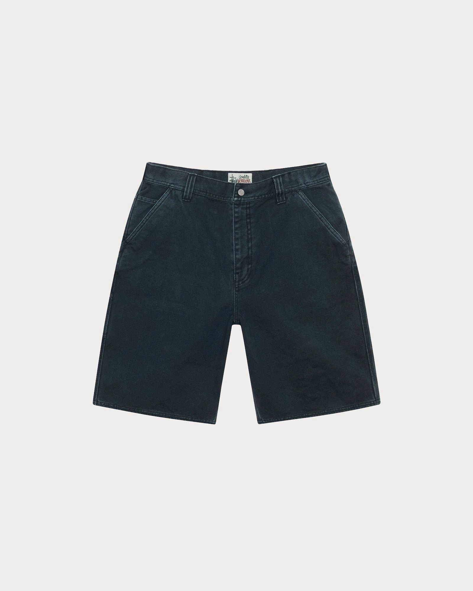 WASHED CANVAS WORK SHORT