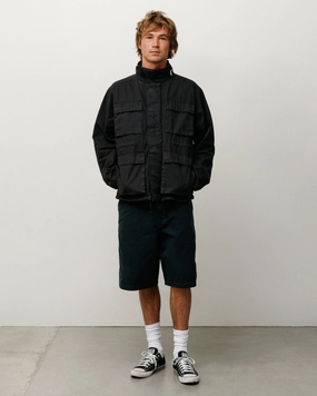 WASHED CANVAS WORK SHORT