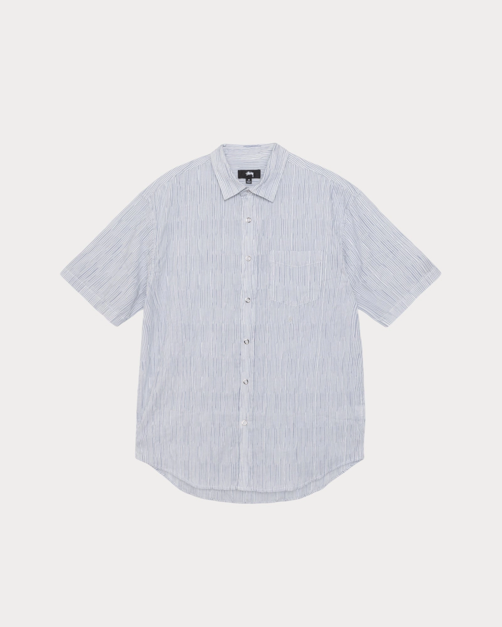 WAVY STRIPED SHORT SLEEVE SHIRT