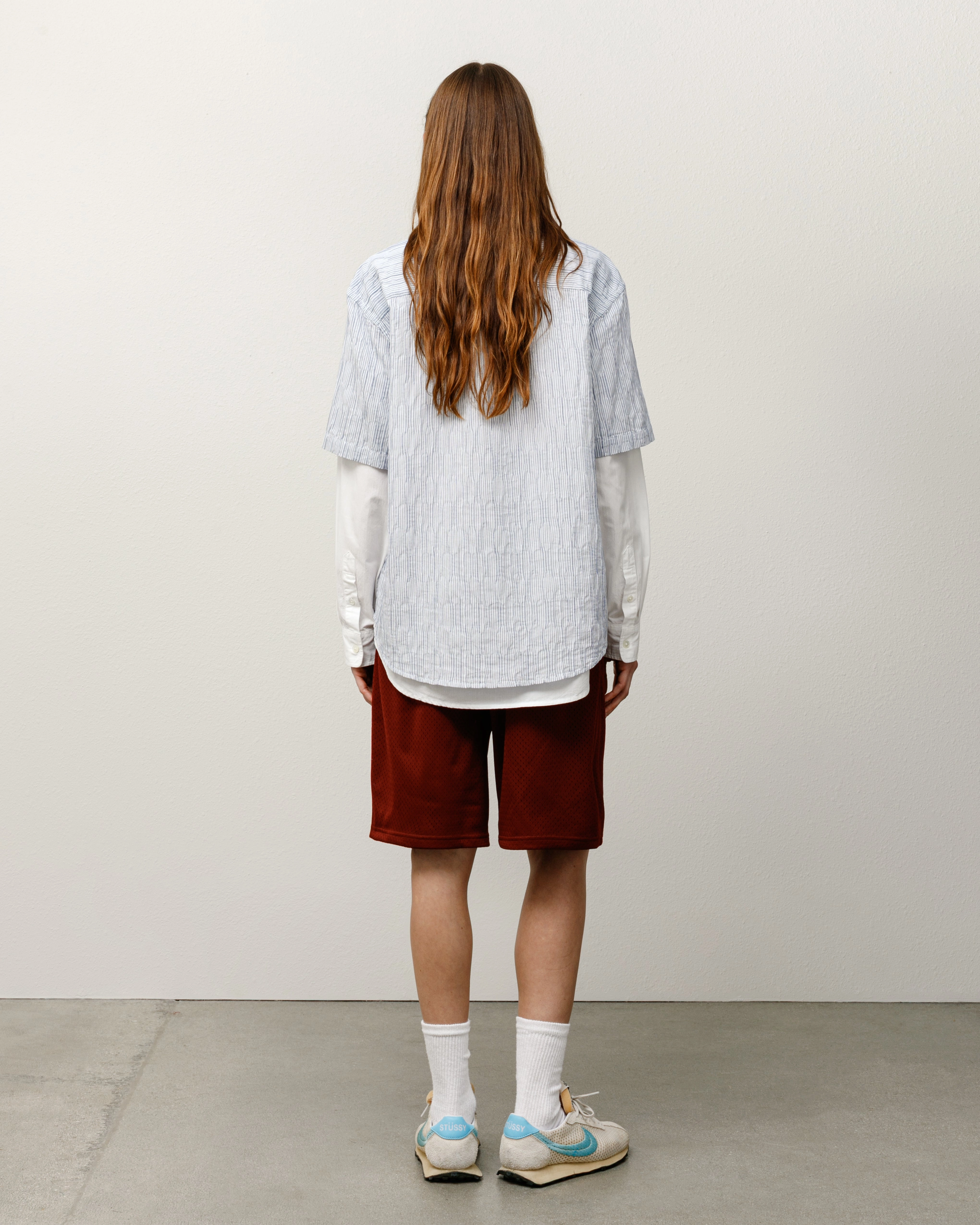 WAVY STRIPED SHORT SLEEVE SHIRT