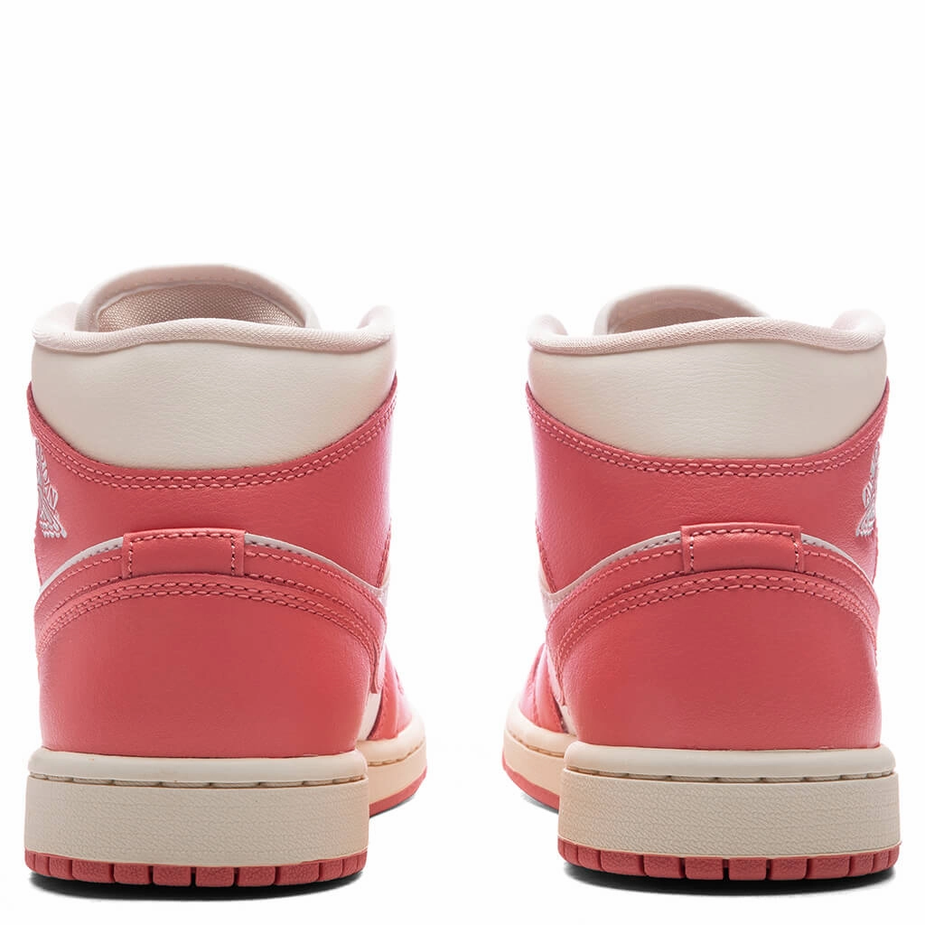 Women's Air Jordan 1 Mid - Sail/Pink Salt/Guava Ice/Muslin
