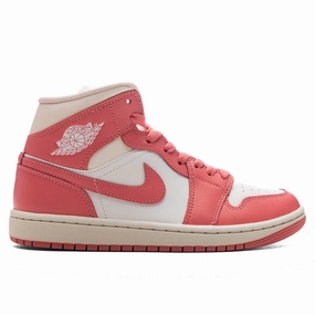 Women's Air Jordan 1 Mid - Sail/Pink Salt/Guava Ice/Muslin