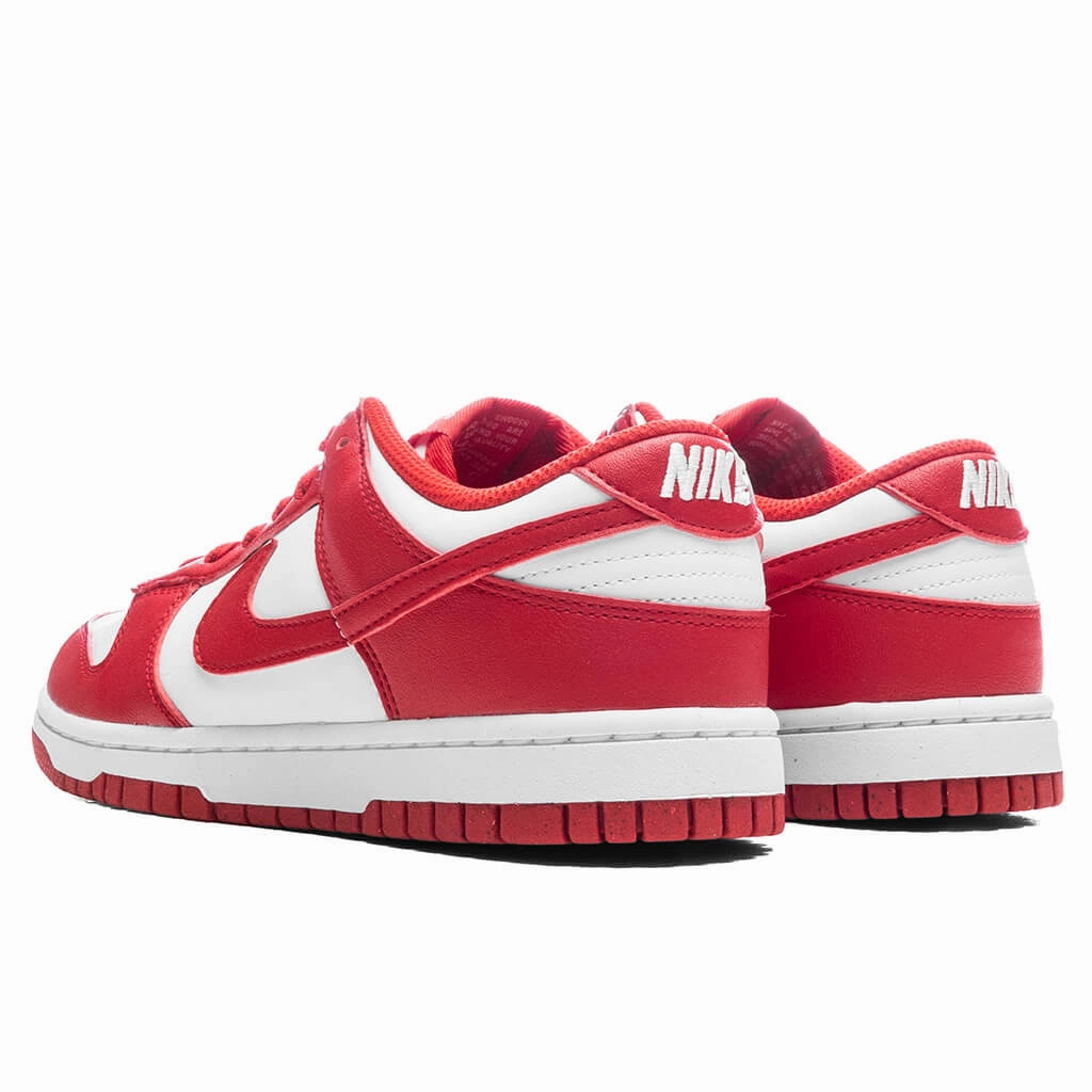 Women's Dunk Low - White/University Red