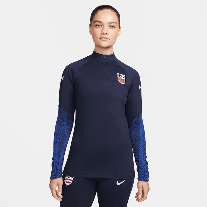 Women's Nike USA 1/4 Zip Strike Navy Drill Top