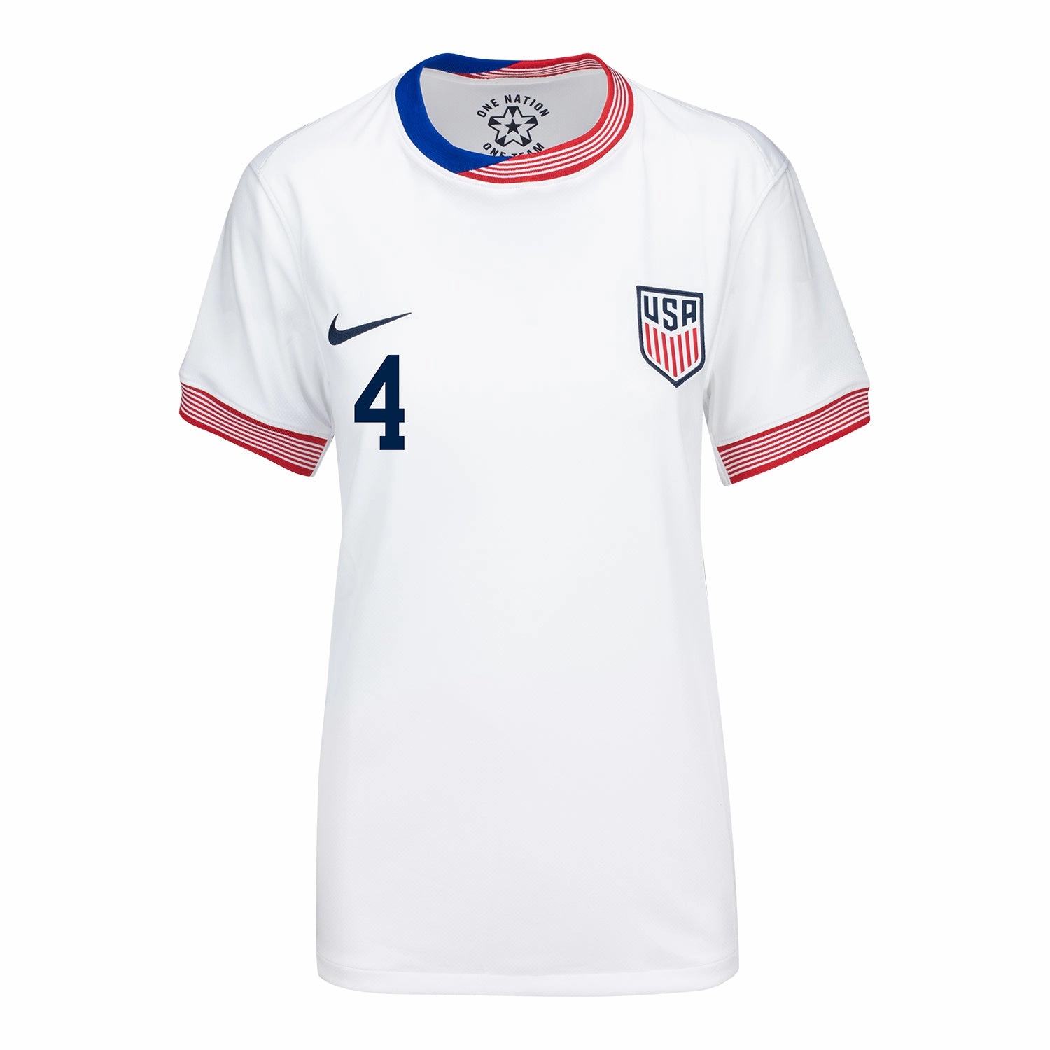 Women's Nike USMNT 2024 American Classic Home Adams 4 Stadium Jersey