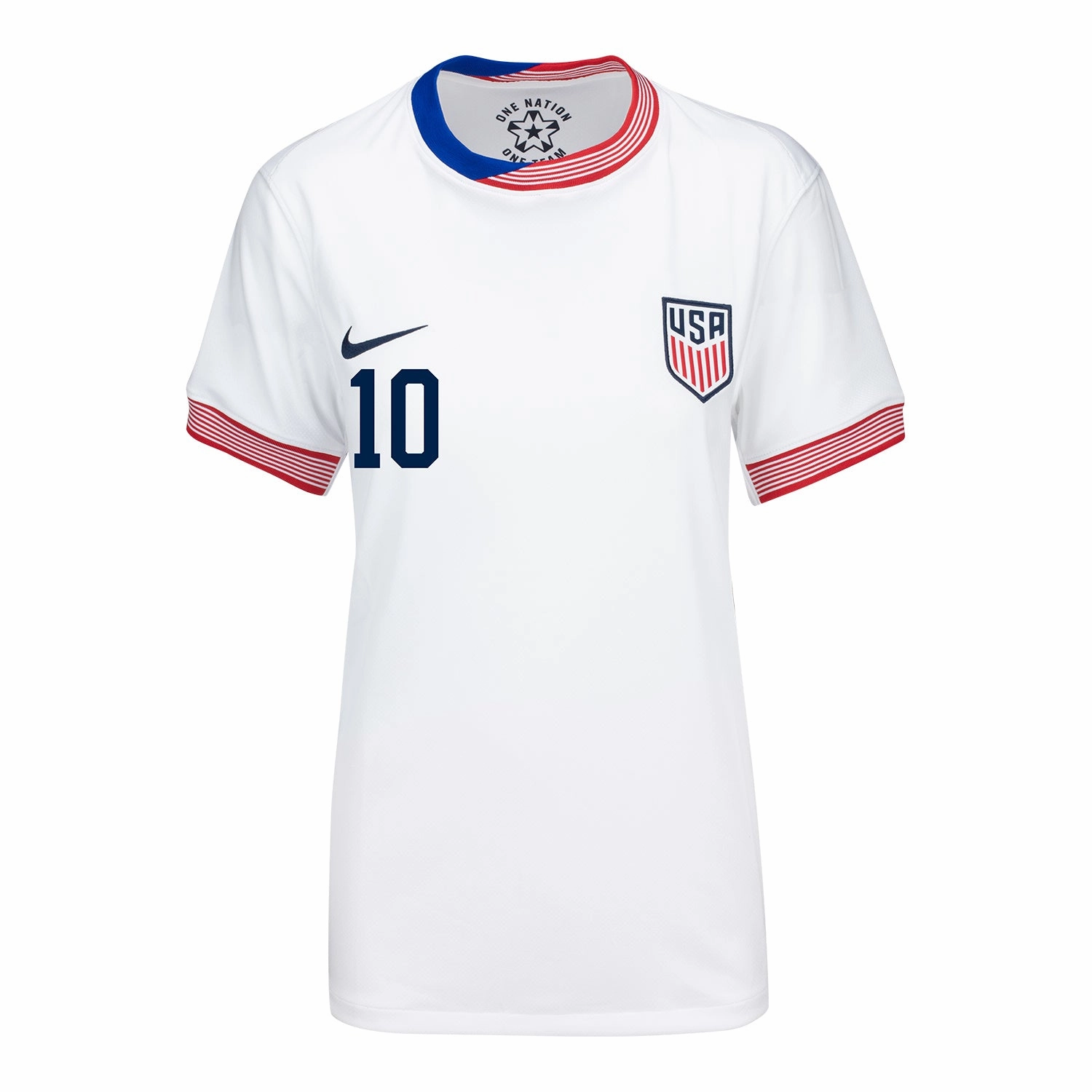 Women's Nike USMNT 2024 American Classic Home Pulisic 10 Stadium Jersey
